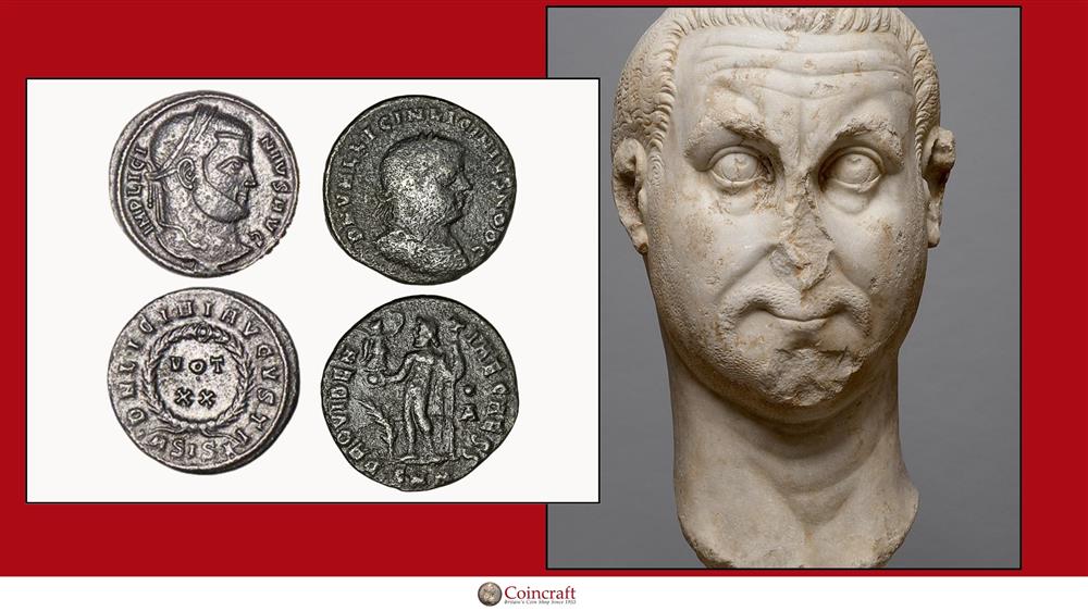 Ancient Roman coins honouring Licinius (Emperor)